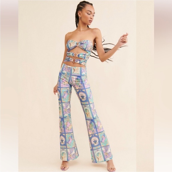 Oceanus Eden Cutout Jumpsuit Size small US 6 Large